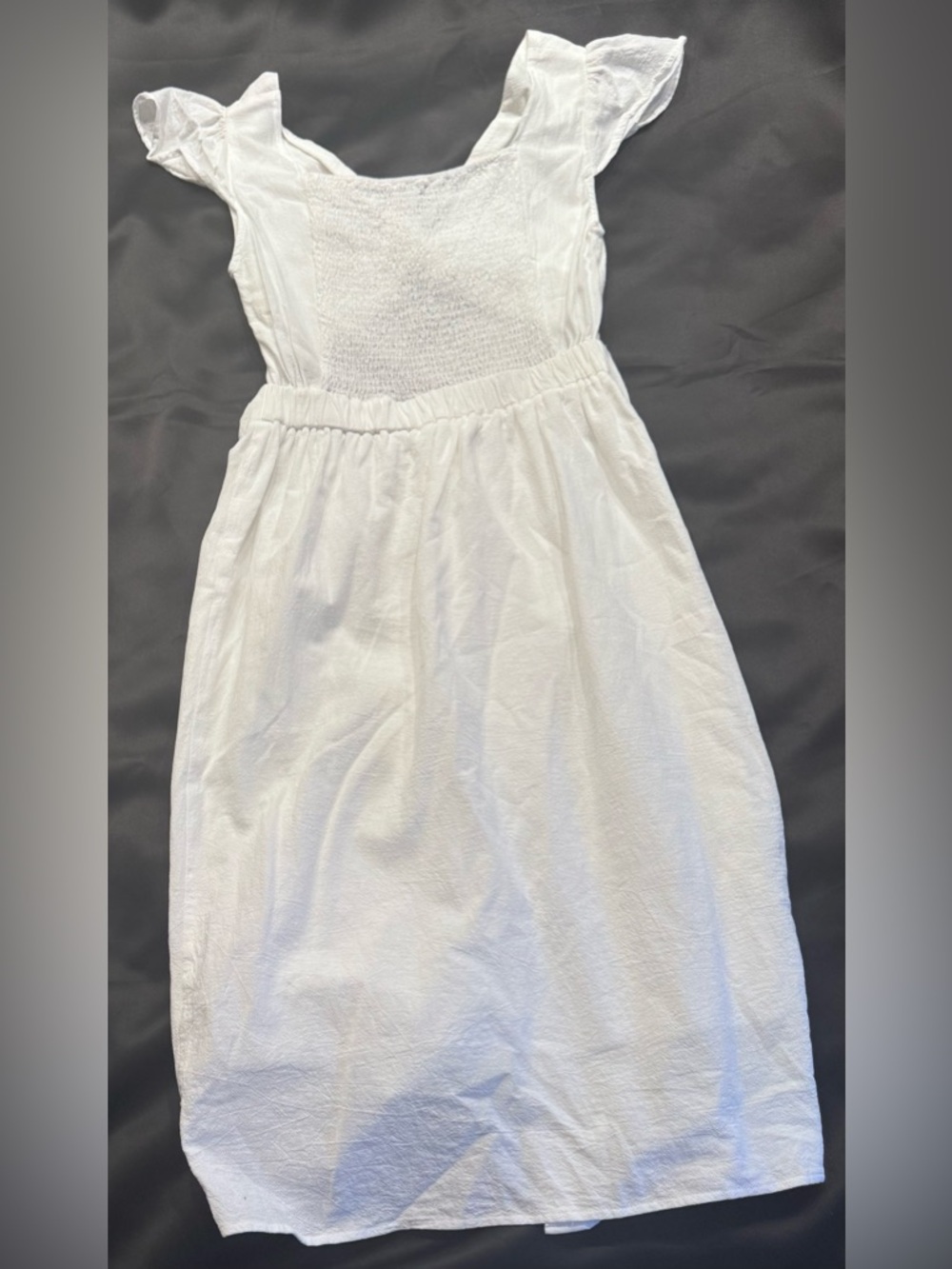White Plunging Twist Cutout Midi Dress - Picture 4 of 4